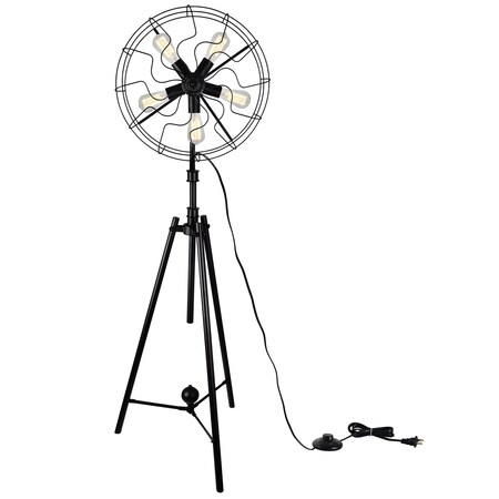 Cwi Lighting Pamela 5 Light Floor Lamp With Black Finish 9606F20-5-101